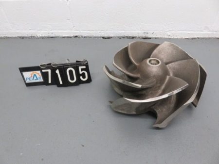 6 Vane Open Impeller, Cast No. MN60, Material 316ss