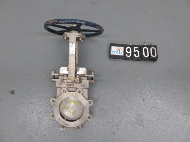 FCC 6″-150 knife gate valve, hand wheel operated