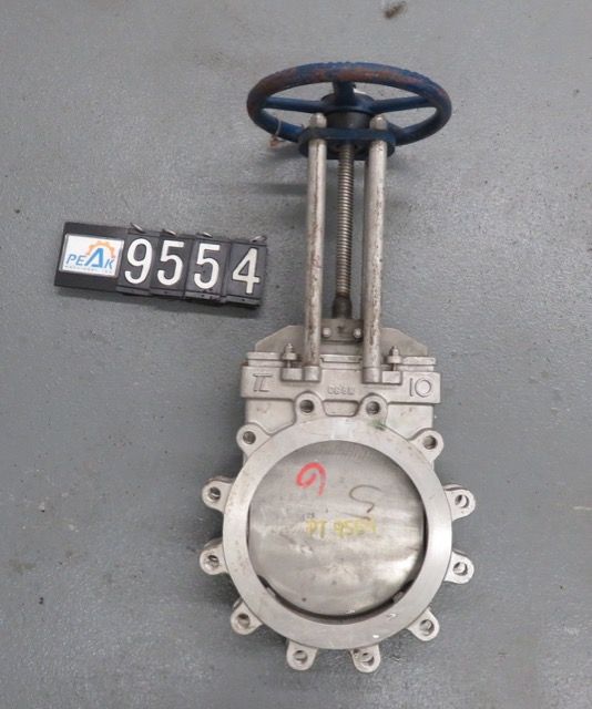 TL 10″-150 knife gate valve, hand wheel operated