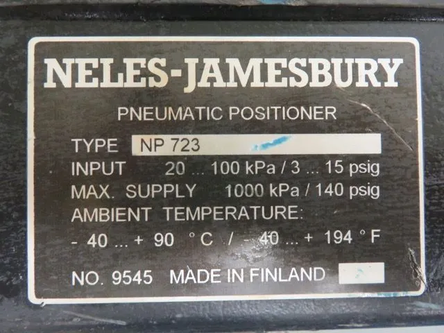 Jamesbury BJ 8/15 U Actuator, New