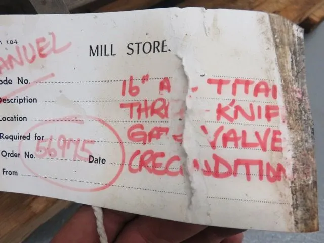 Custom 16″-150 Thru Port Valve without actuator, material Titanium, Remanufactured