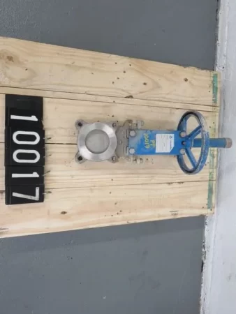Orbinox 3″-150 knife gate valve, hand wheel operated