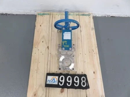 Orbinox 3″-150 knife gate valve, hand wheel operated