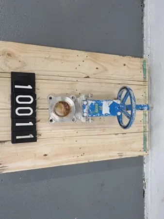 Orbinox 3″-150 knife gate valve, hand wheel operated