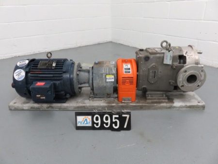 Waukesha Cherry-Burrell Pump Model 060U2 with base and motor
