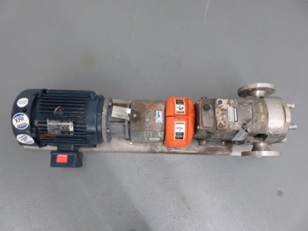 Waukesha Cherry-Burrell Pump Model 060U2 with base and motor