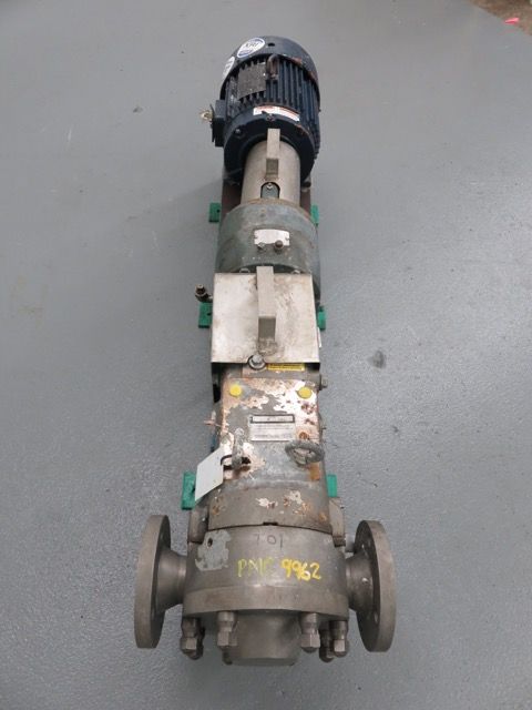 Waukesha Cherry-Burrell Pump Model 060U2SP with base and motor