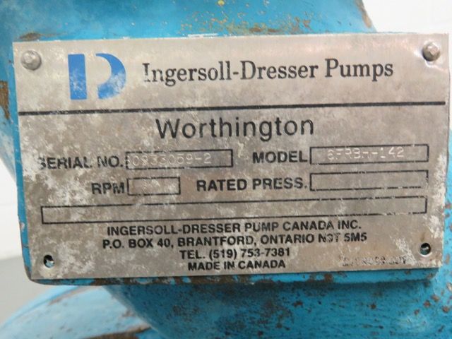 Worthington Pump Model 6FRBH-142