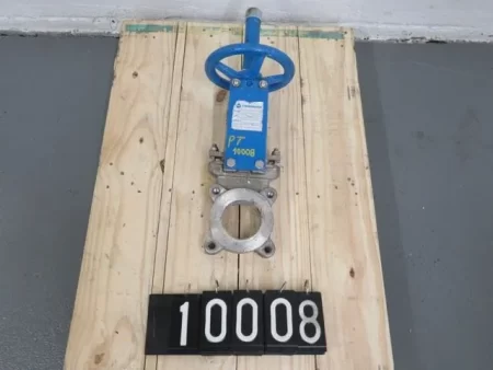 Orbinox 3″-150 knife gate valve, hand wheel operated