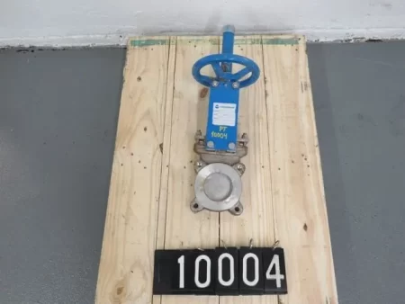 Orbinox 3″-150 knife gate valve, hand wheel operated