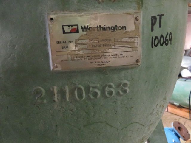 Casing for Worthington pump model 18FRBH-274, 316ss