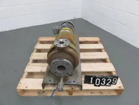 Durco pump model MK3 STD size 1K3x1.5-82/63RV with base and 575v motor, material CD4M