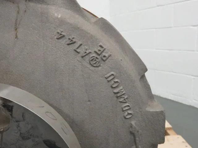 Durco Low Flow pump model Mark III A size 2K3x1.5-LF13/10.1with base and 575v motor , material CD4M