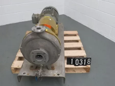 Durco pump model MK3 STD size 2K3x1.5-13/116RV with base and 575v motor , material CD4M