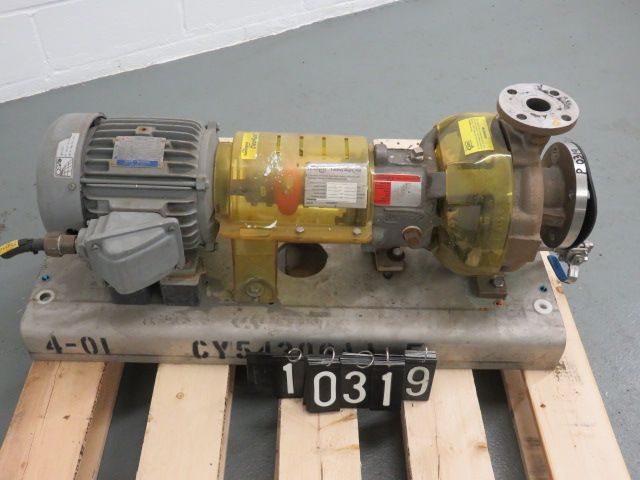 Durco pump model MK3 STD size 1K3x1.5-82/64RV , material CD4M with base and 575v Motor