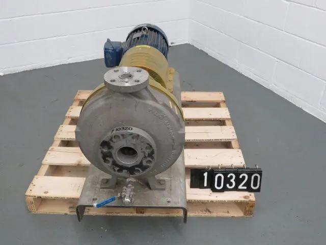 Durco Low Flow pump model Mark III A size 2K3x1.5-LF13/10.1with base and 575v motor , material CD4M