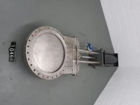 New 30″ knife gate valve with Pneumatic Actuator V-Port Style