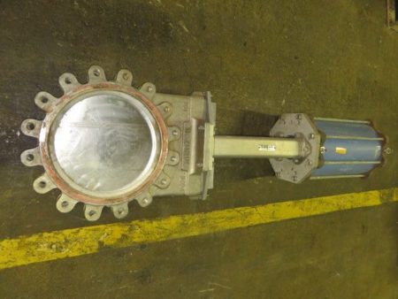 Dezurik 16″ -150 knife gate valve with pneumatic actuator