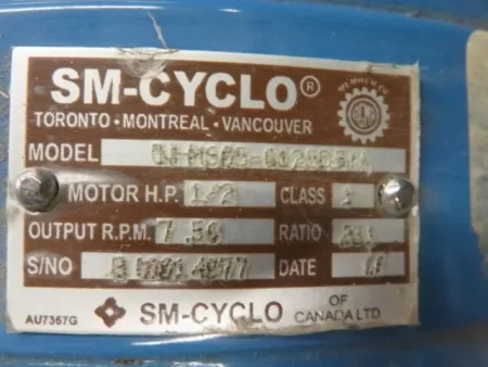 Sumitomo Cyclo Drive model CNHMS08-6125DBY