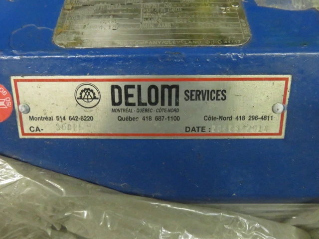 100 hp Reliance Electric DC Motor, 1150/1380 rpm 500v, Rebuilt Storeroom Spare