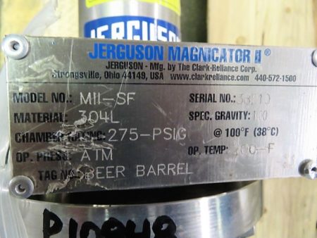 Jerguson Magnificator II Magnetic Liquid Level Indicator model MII-SF Spec. Gravity 1.0 ,  275 Psig ,  24″ Lenght