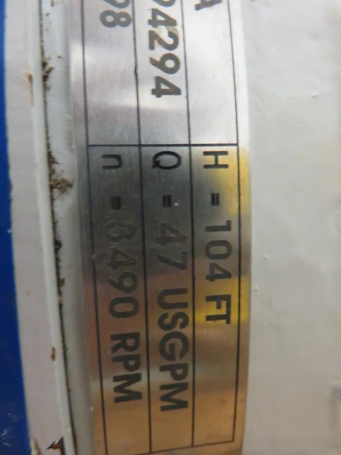 Ahlstrom / Sulzer pump model APT11-1A with motor / Unused Spare Room