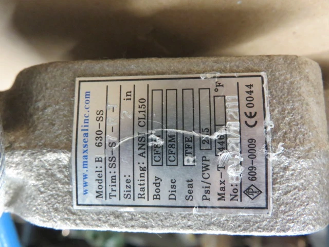 Jamesbury 2″-150 Butterfly Valve with Actuator and Positioner , Unused Spare Room