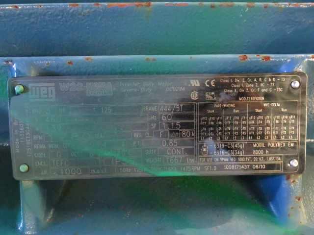 Goulds pump model 5500 Severe Duty Slurry pump size 3×4-17 material HC600 , Unused Spare Room