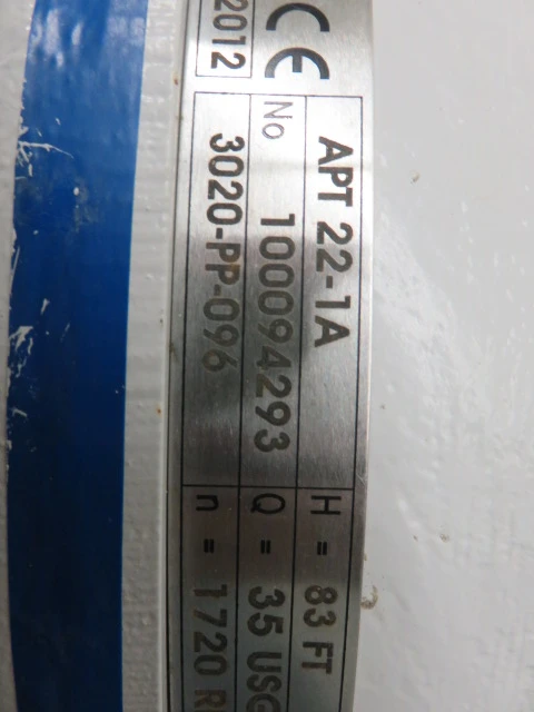 Ahlstrom / Sulzer pump model APT22-1A / Unused Spare Room