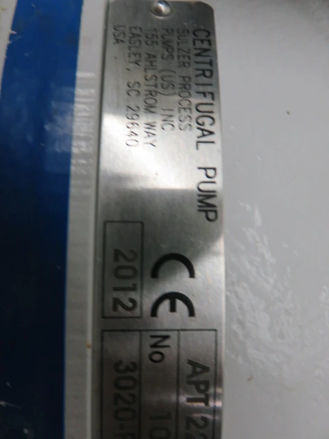 Ahlstrom / Sulzer pump model APT22-1A / Unused Spare Room