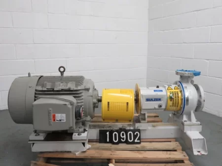 Ahlstrom / Sulzer pump model APT21-2B with base and motor / Unused Spare Room