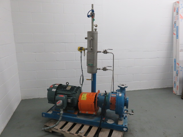 Goulds pump model 3196 MTi size 2×3-13 material Hastelloy C with base and motor , Unused Spare Room