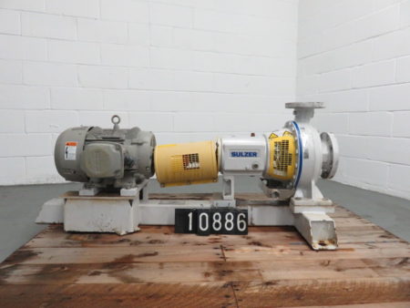Ahlstrom / Sulzer pump model APT22-2B with base and motor / Unused Spare Room