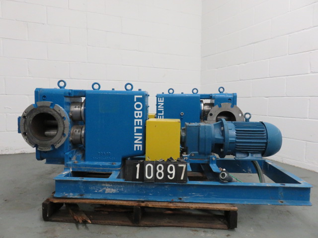 Lobeline Positive Displacement Pump model AR 110 Corrosive Services / Severe Abrasive Applications , Unused Spare Room