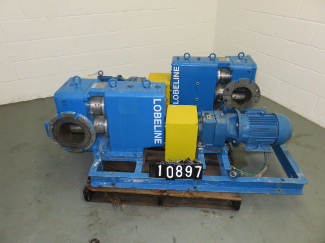 Lobeline Positive Displacement Pump model AR 110 Corrosive Services / Severe Abrasive Applications , Unused Spare Room