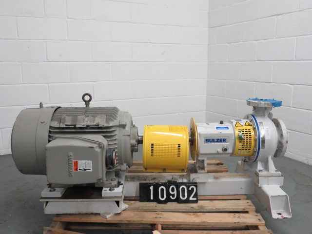 Ahlstrom / Sulzer pump model APT21-2B with base and motor / Unused Spare Room