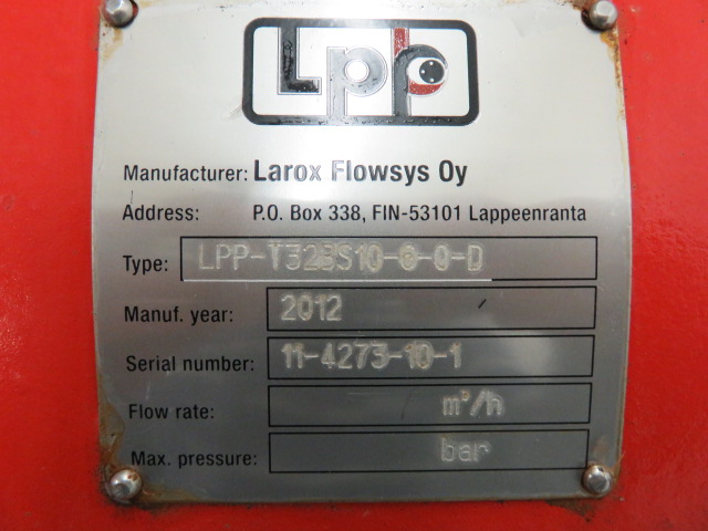 Flowrox LPP-T32BS10-6-0-D Hose pump , Unused Spare Room