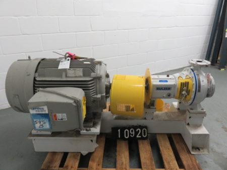 Ahlstrom / Sulzer pump model APT22-2 with base and motor / Unused Spare Room