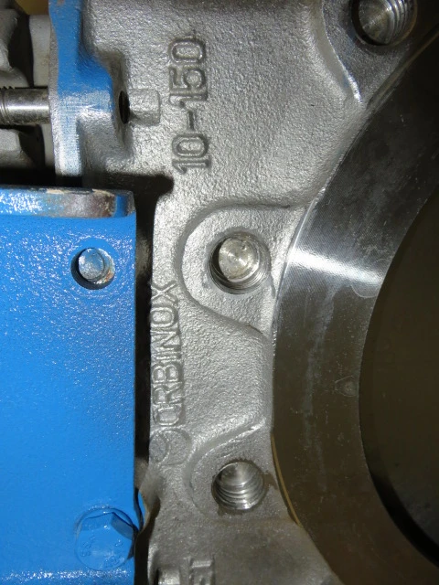 Orbinox 10″ Knife Gate Valve with Pneumatic Actuator
