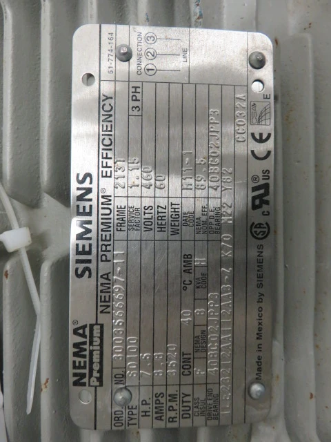 Ahlstrom / Sulzer pump model APT11-1A with motor / Unused Spare Room