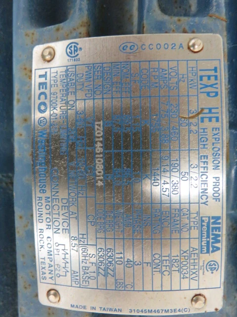 Goulds pump model 3196 STi size 2×3-6 with base and motor, Unused Spare Store Room