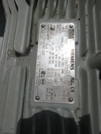 20 hp Siemens AC Motor, 1780 Rpm , 460v , Unused Condition