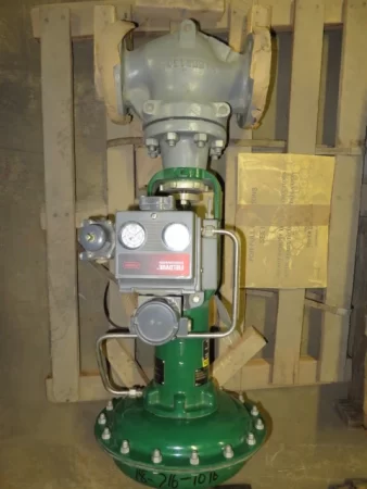 Fisher 2.5″ type ED Steam Valve with Actuator and Positioner , Unused Condition