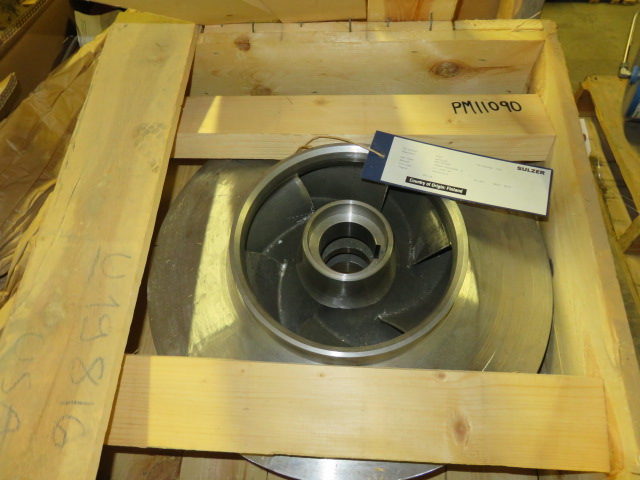 Impeller for Sulzer pump model SRU-35S560, material A890 Unused