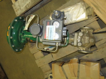 Fisher 1″ type EZ Steam Valve with Actuator and Positioner , Unused Condition
