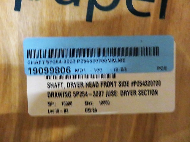 Shaft ,  Dryer Head Front Size , Unused Condition