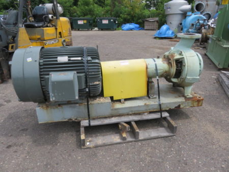 Durco pump model Mark III size 8×6-14 material CD4M with base and motor