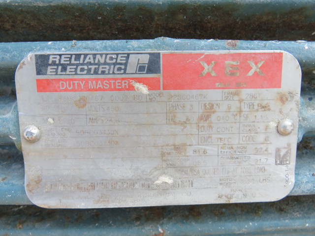 20 hp Reliance Electric XEX AC Motor, 1180 Rpm , 460v