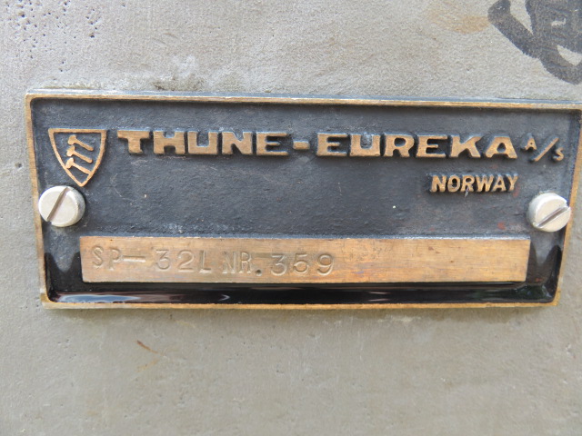 Thune-Eureka Dewatering Screw Press model SP-32L  316 Stainless