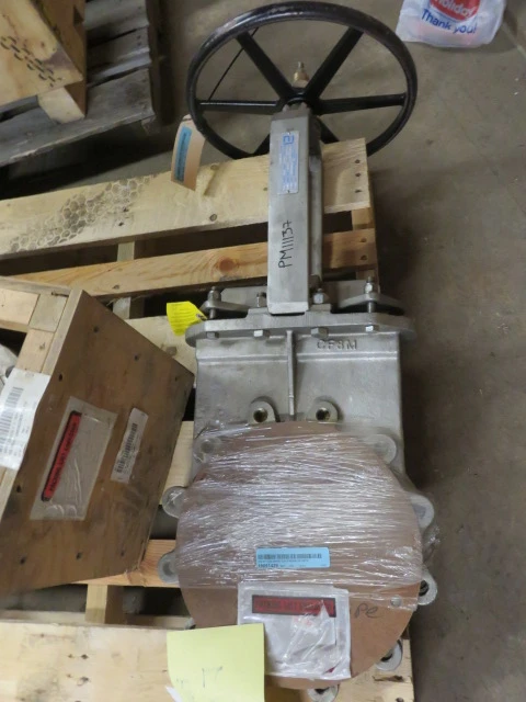 A-C Valve Inc. 10″-150 Knife Gate Valve Hand Wheel Operated 316 Stainless , Unused Condition